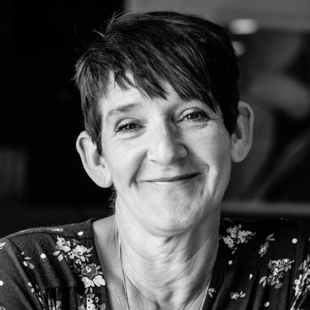 Sian Stevenson black and white headshot