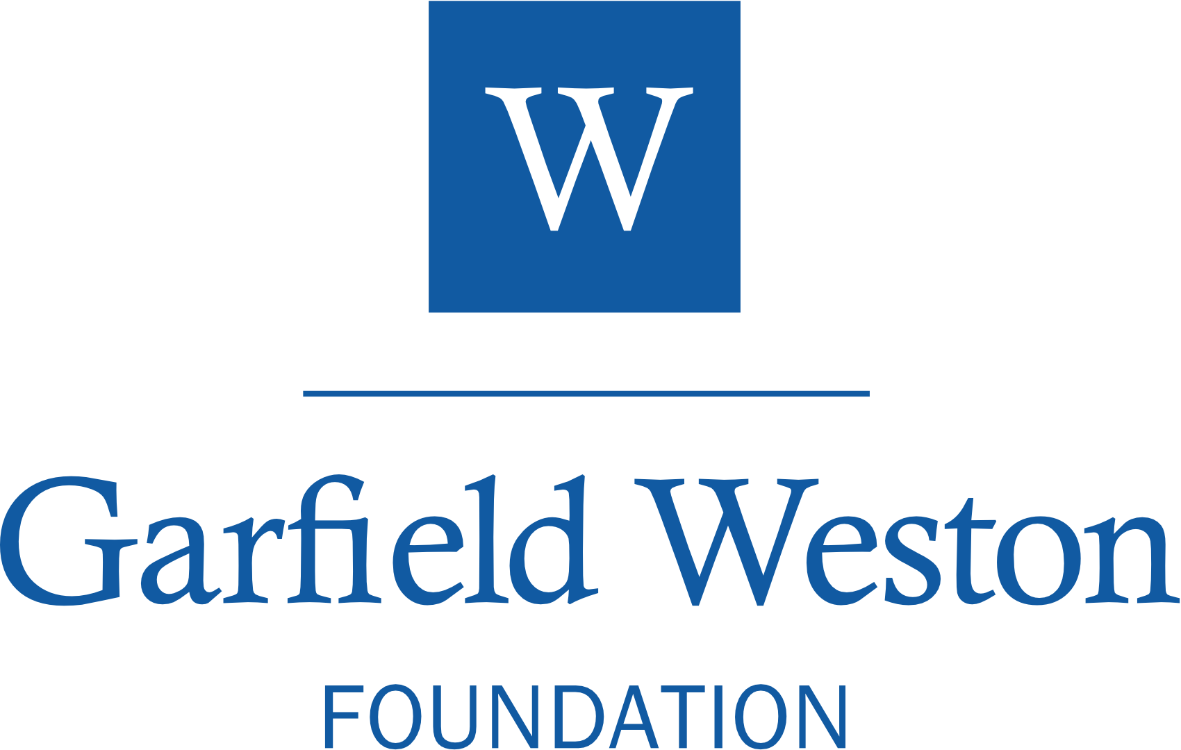 Garfied Weston Foundation blue logo