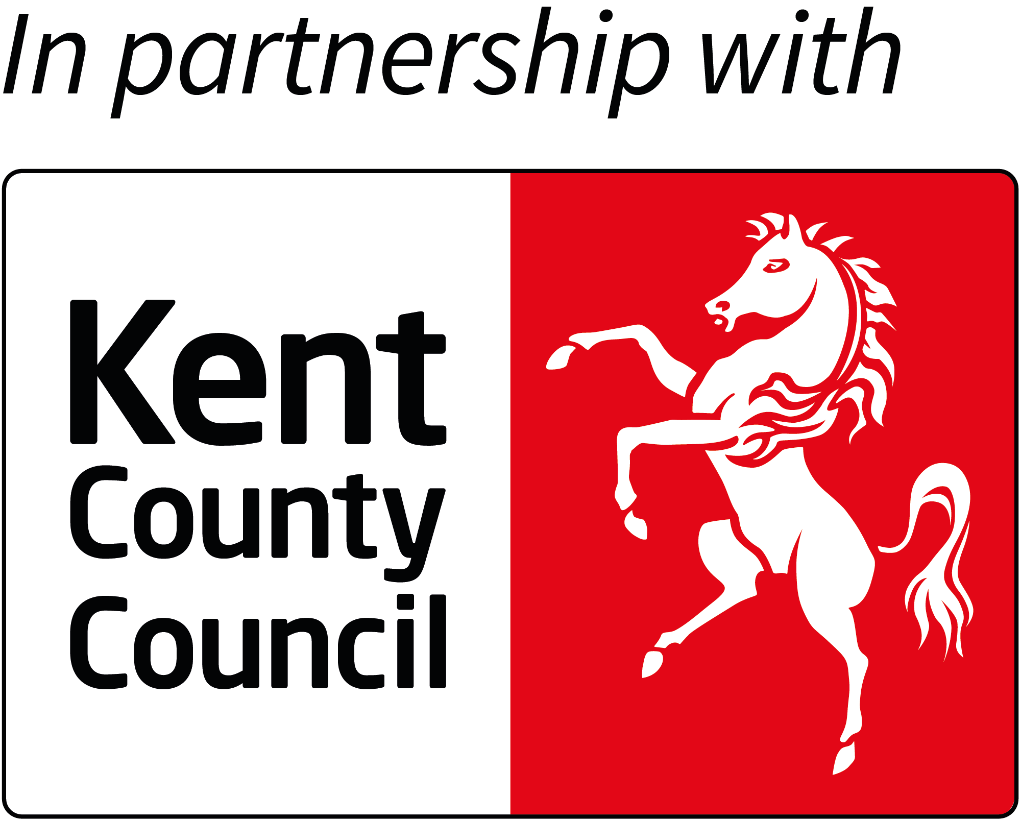 In partnership with Kent County Council logo
